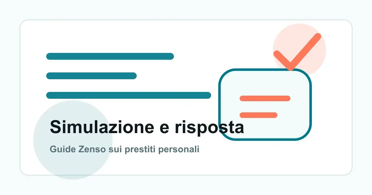 Percorso digitale di una richiesta di prestito online dalla simulazione alla risposta