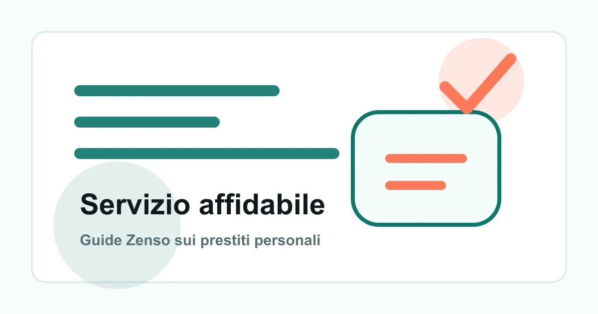 Schermo con controlli di sicurezza per valutare un prestito online